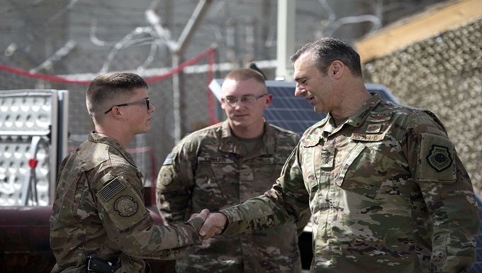 AFCENT commander visits Bagram Airmen